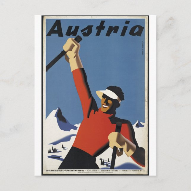 Carte Postale Impressions rétrographiques de l'affiche Vintage v (Devant)