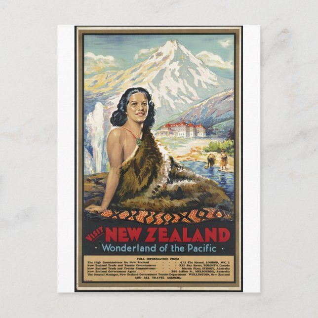 Carte Postale Impressions rétrographiques de l'affiche Vintage v (Devant)
