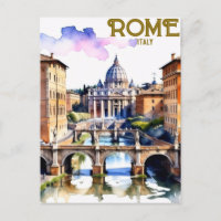 Imprimable Rome Italie Colisée Voyage Art Vintage