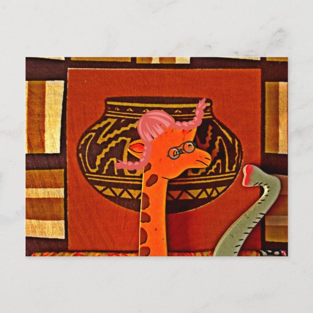 Carte Postale Imprimer Casquette Giraffe (Devant)