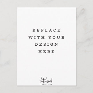 Carte Postale IMPRIMER COMMANDE portrait vertical grand