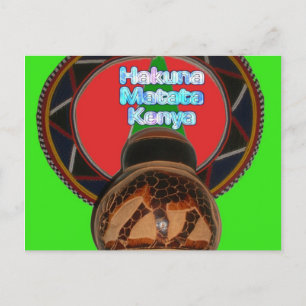 Carte Postale Imprimer Hakuna Matata Kenya Art