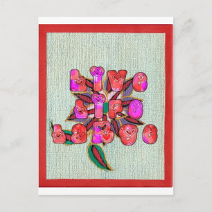 Carte Postale Imprimer l'art "Live Life Large"