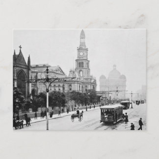 Carte Postale Imprimerie ancienne George St Sydney Australie c18