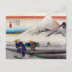 Carte Postale Imprimerie vintage du Mont Fuji