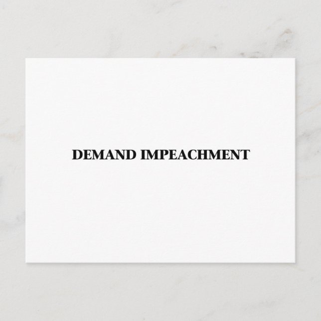 Carte Postale Imputation de la demande (Devant)