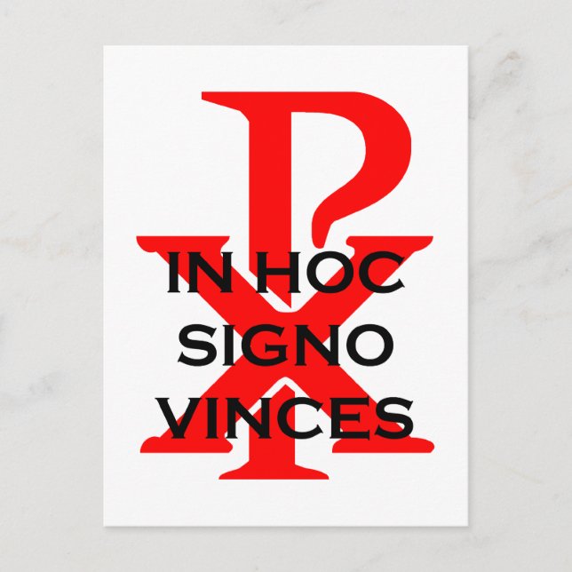 Carte Postale In Hoc Signo Vinces (Devant)