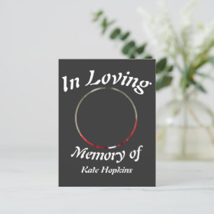 Carte Postale In Love Memory Custom Modern Elegant photo