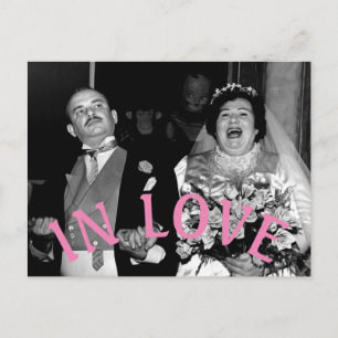 Carte Postale In Love The Happy Couple Original Vintage