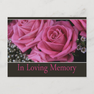 Carte Postale In Loving Memory/Celebration of Life Invitation