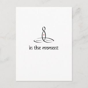 Carte Postale In The Moment - Style sanskrit noir