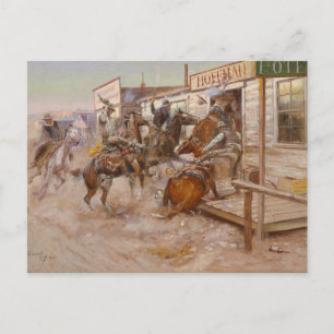 Carte Postale In Without Knoking par Charles Marion Russell