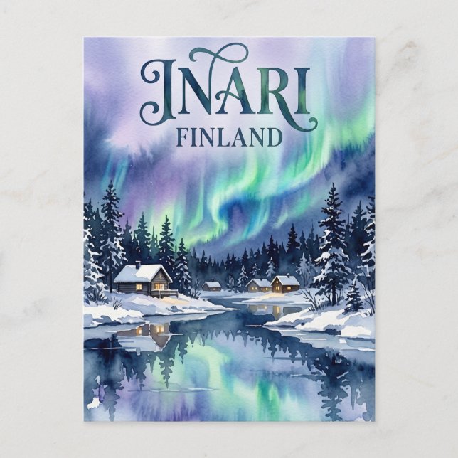 Carte Postale Inari Finlande (Devant)
