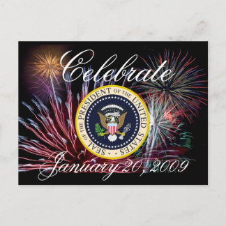 Carte Postale Inauguration commémorative du président Obama