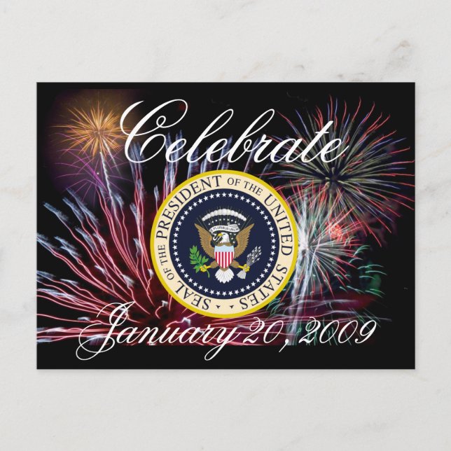 Carte Postale Inauguration commémorative du président Obama (Devant)