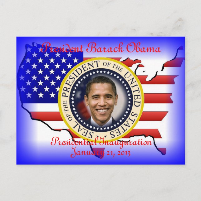 Carte Postale INauguration du PRÉSIDENT OBAMA 2013 (Devant)