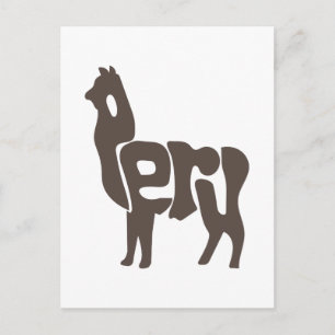 Carte Postale Inca Pérou Péruvien Alpaca Machu Picchu - Idée cad