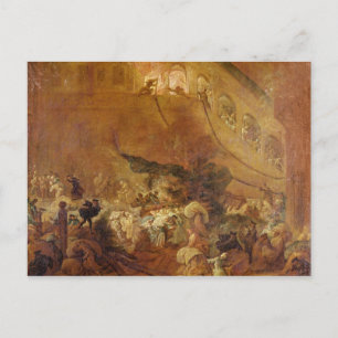 Carte Postale Incendie à la Chambre des comptes