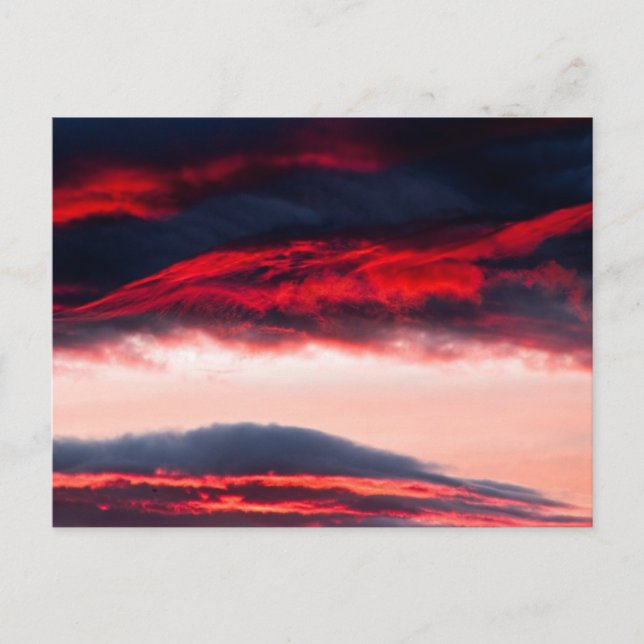 Carte Postale Incendie dans les nuages (Devant)
