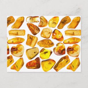 Carte Postale Inclusions de pierre d'ambre