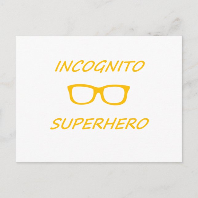 Carte Postale Incognito Superhero 01O (Devant)