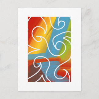 Carte Postale Incroyable art abstrait par RRW 2026