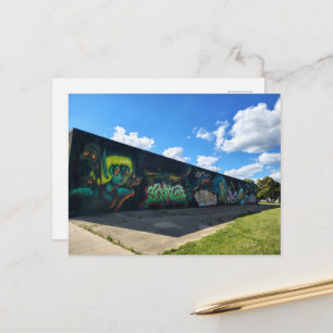 Carte Postale Incroyable murale de Clinton, Iowa comme du graffi