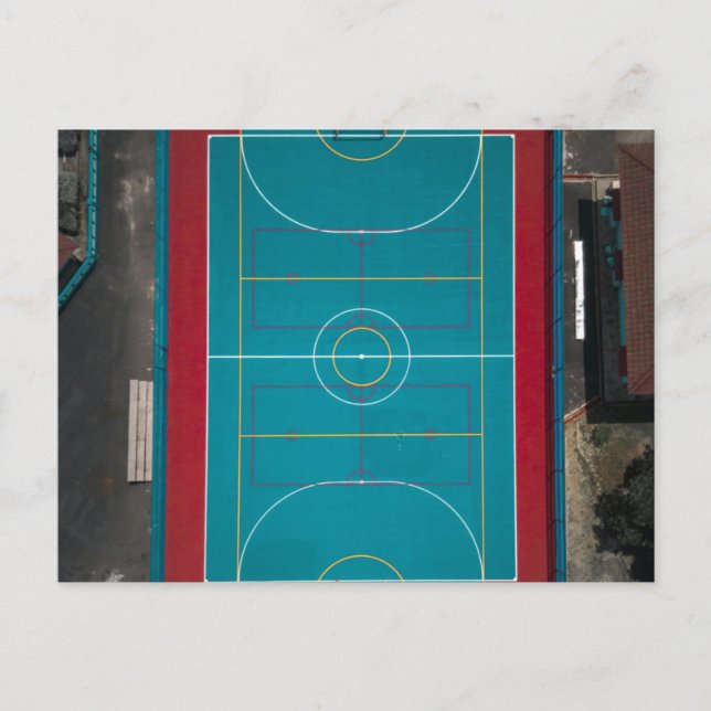 Carte Postale Incroyable œuvre d'art de basketball (Devant)