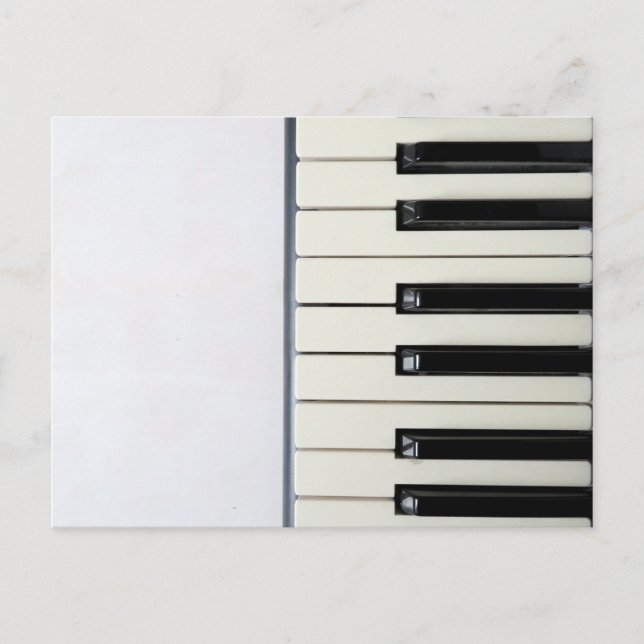 Carte Postale Incroyable œuvre d'art pour piano (Devant)