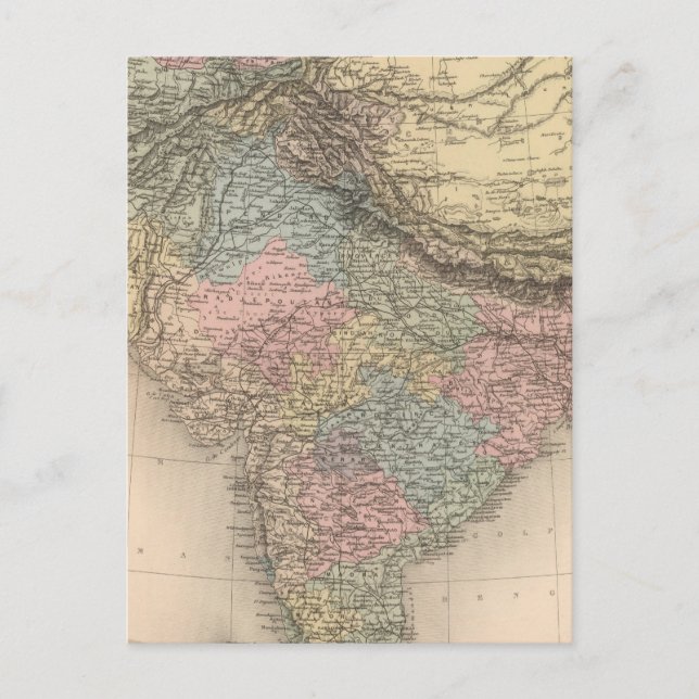 Carte Postale Inde Asie centrale (Devant)