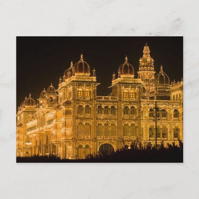 Carte Postale INDE, Karnataka, Mysore : Palais du Majaraja (b. (Devant)