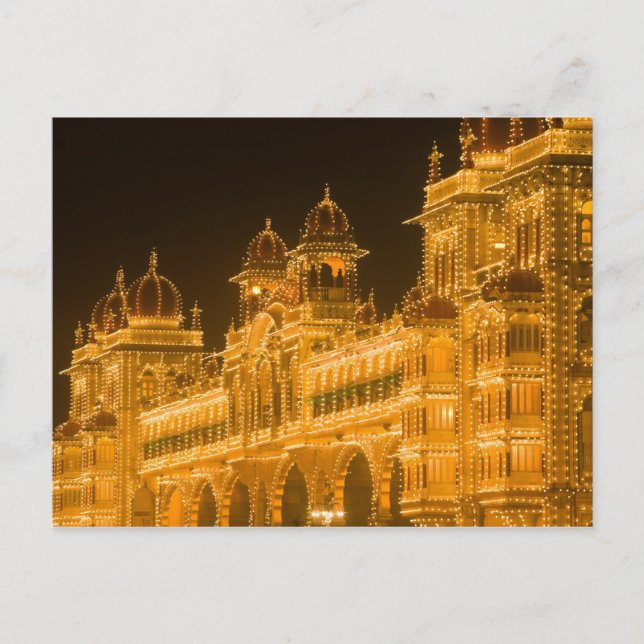 Carte Postale INDE, Karnataka, Mysore : Palais du Majaraja (b. 2 (Devant)