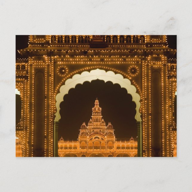 Carte Postale INDE, Karnataka, Mysore : Palais du Majaraja (b. 3 (Devant)