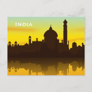 Carte Postale Inde Vintage Tourisme Voyage Ajouter