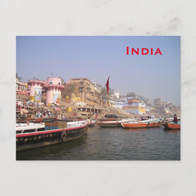 Carte Postale Inde Vintage Tourisme Voyage Ajouter (Devant)