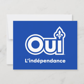 Carte Postale Indépendance du Québec OUI