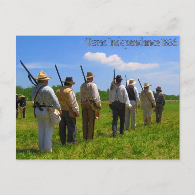 Carte Postale Indépendance du Texas 1836 (Devant)