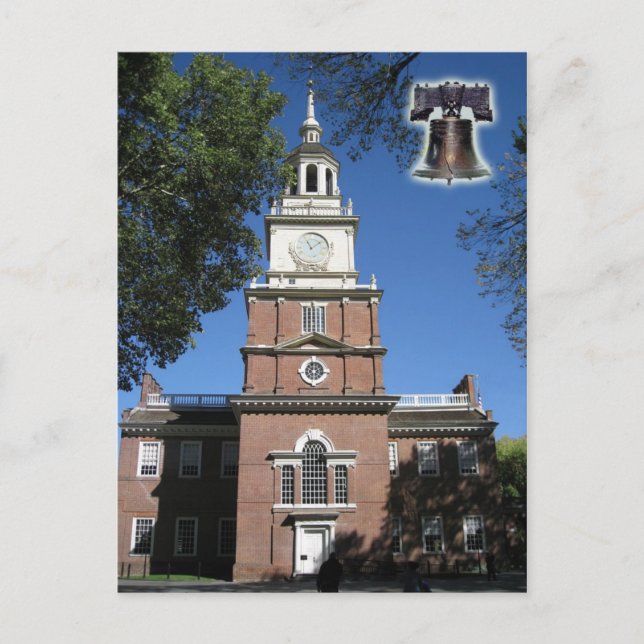 Carte Postale Indépendance Hall et Liberty Bell, PA (Devant)