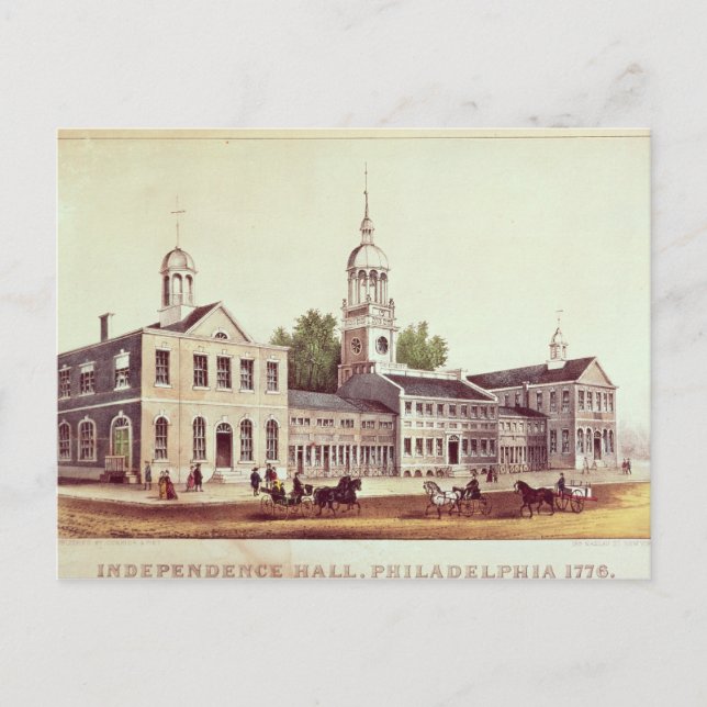 Carte Postale Indépendance, Philadelphie (Devant)