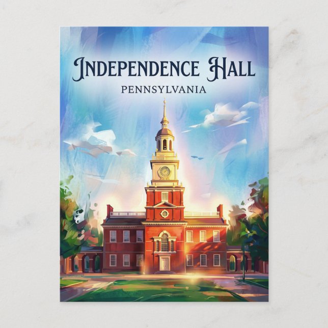 Carte Postale Independence Hall Pennsylvanie (Devant)