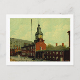 Carte Postale Independence Hall, Philadelphie Vintage
