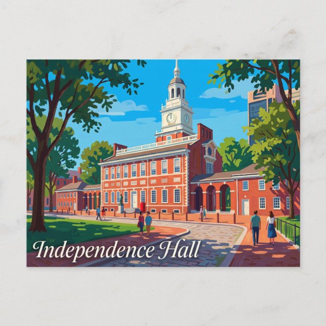 Carte Postale Independence Hall USA (Devant)