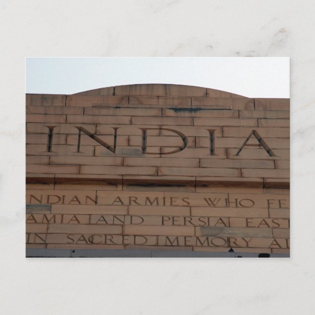 Carte Postale india gate top (Devant)