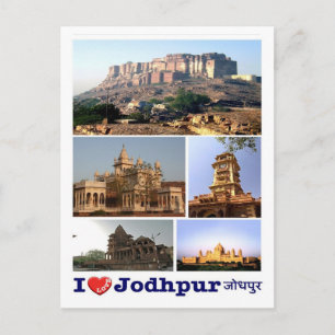 Carte Postale India - Jodhpur - I Love -