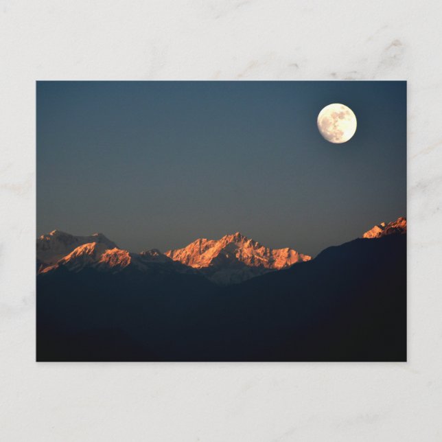 Carte Postale India - Sikkim, Pelling sunset (Devant)