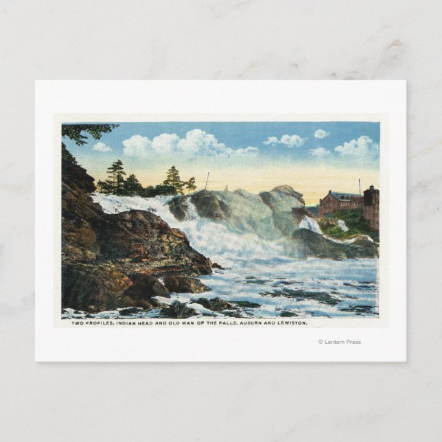 Carte Postale Indian Head et Old Man of the Falls View (Devant)