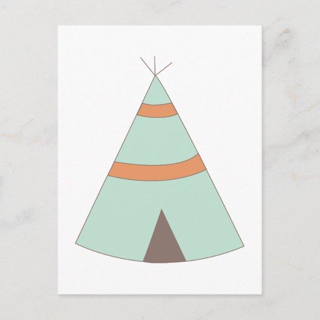Carte Postale Indian Teepee (Devant)