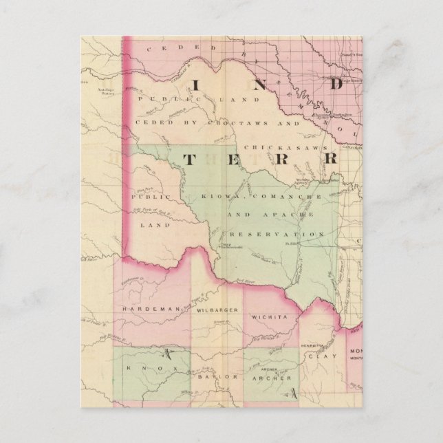 Carte Postale Indian Terr, Texas, Nouvelle-Écosse (Devant)