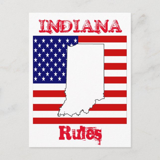 CARTE POSTALE INDIANA  (Devant)
