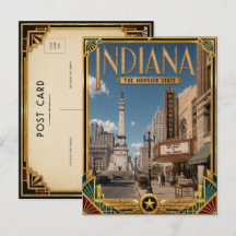 Indiana Art Déco vintage de l'âge d'or